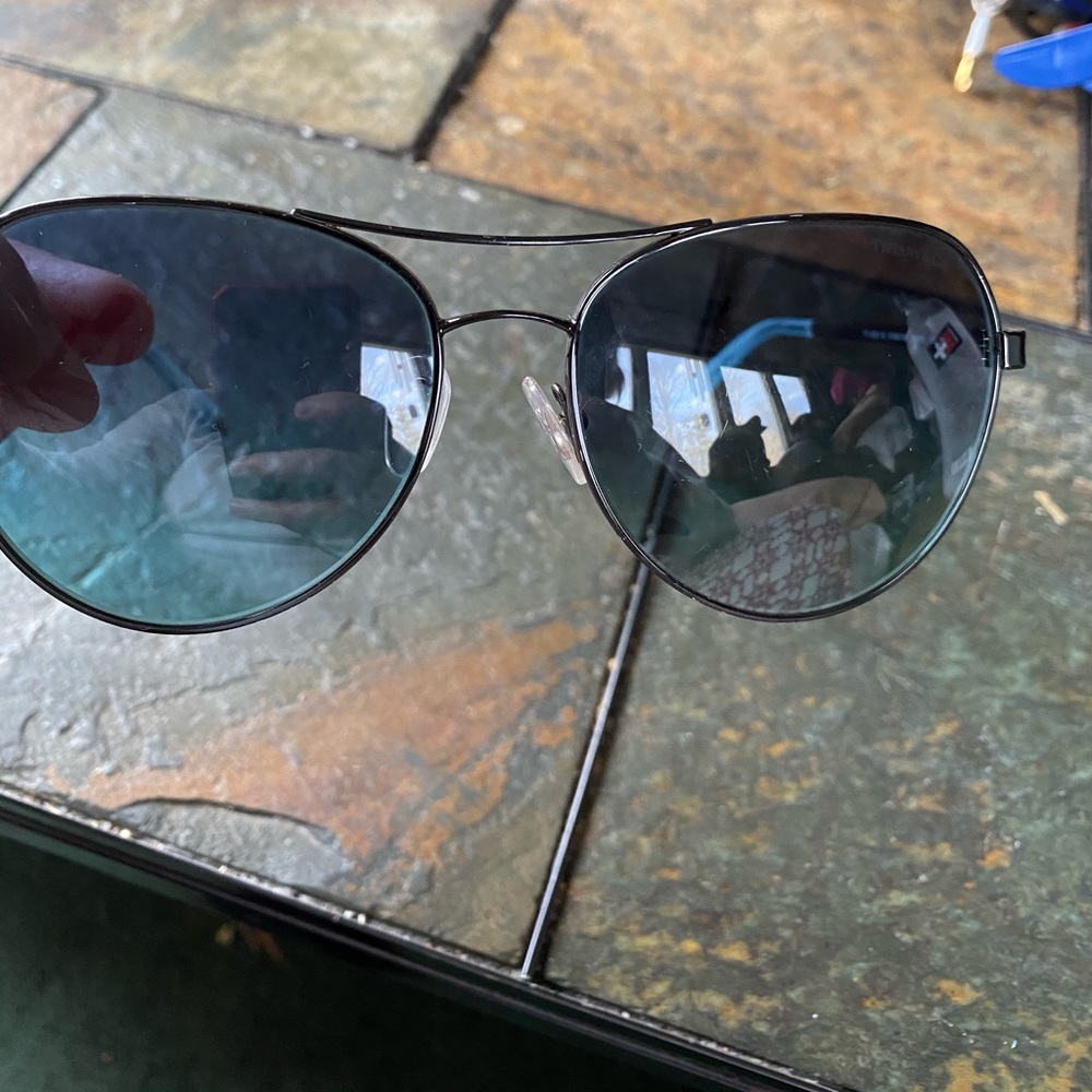 Tiffany & Co.  Aviator sunglasses.